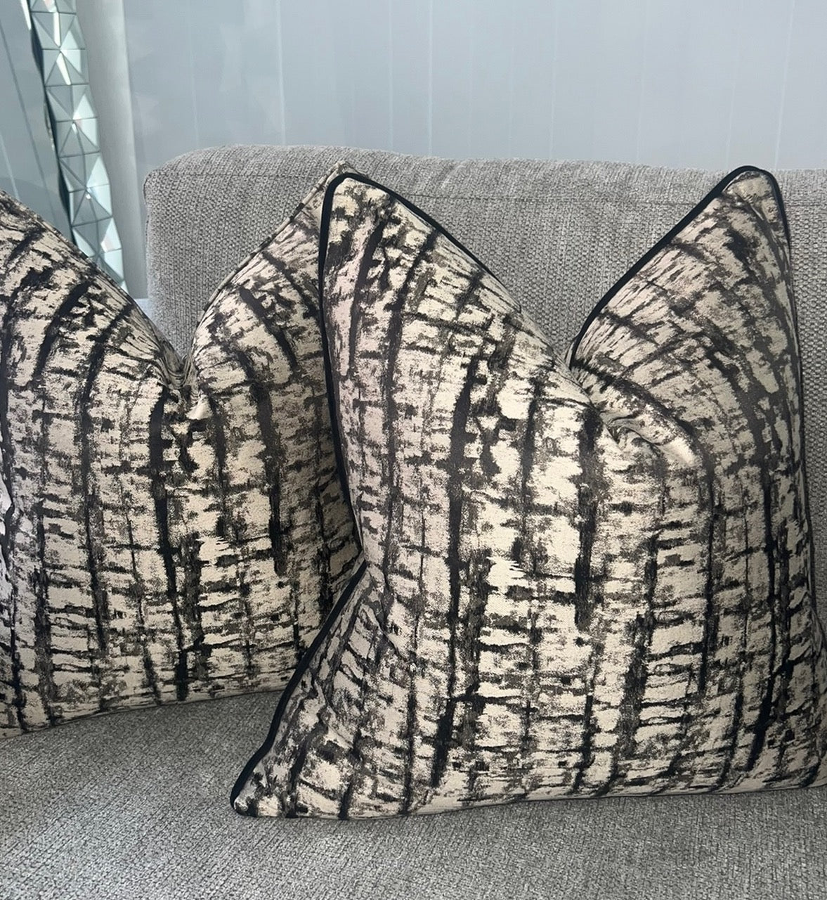 Polaris Midnight Cushion (Piping same as fabric)