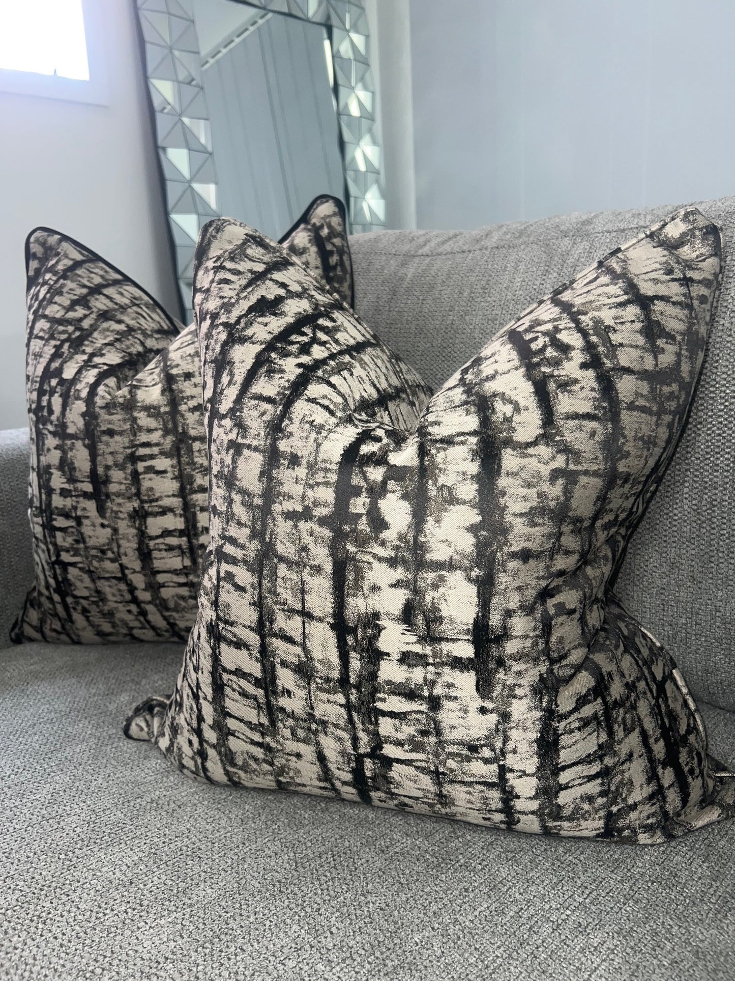 Polaris Midnight Cushion (Piping same as fabric)